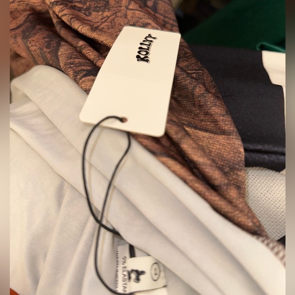 KOLLYY Y2K Long Bodycon Dress With Cut Out Chest Detail Women Size Large Brown - Picture 4 of 6